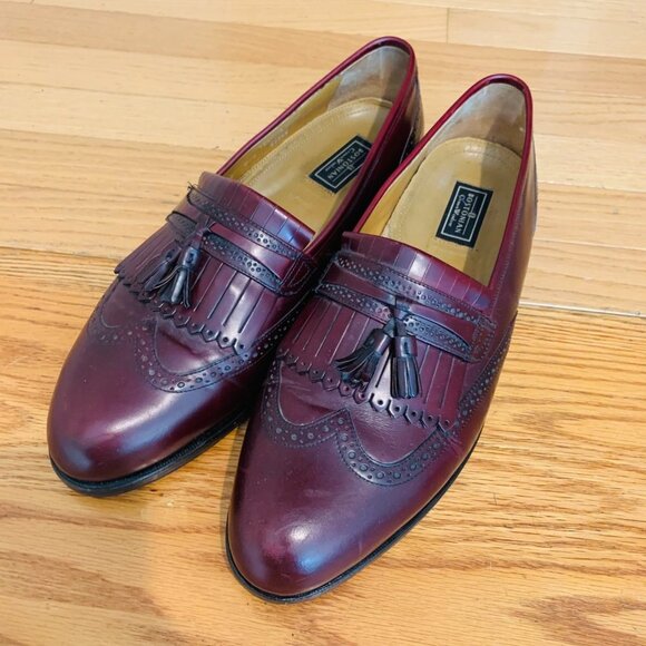 BOSTONIAN CORDOVAN CROWN WINDSOR TASSEL LOAFERS - Picture 4 of 15